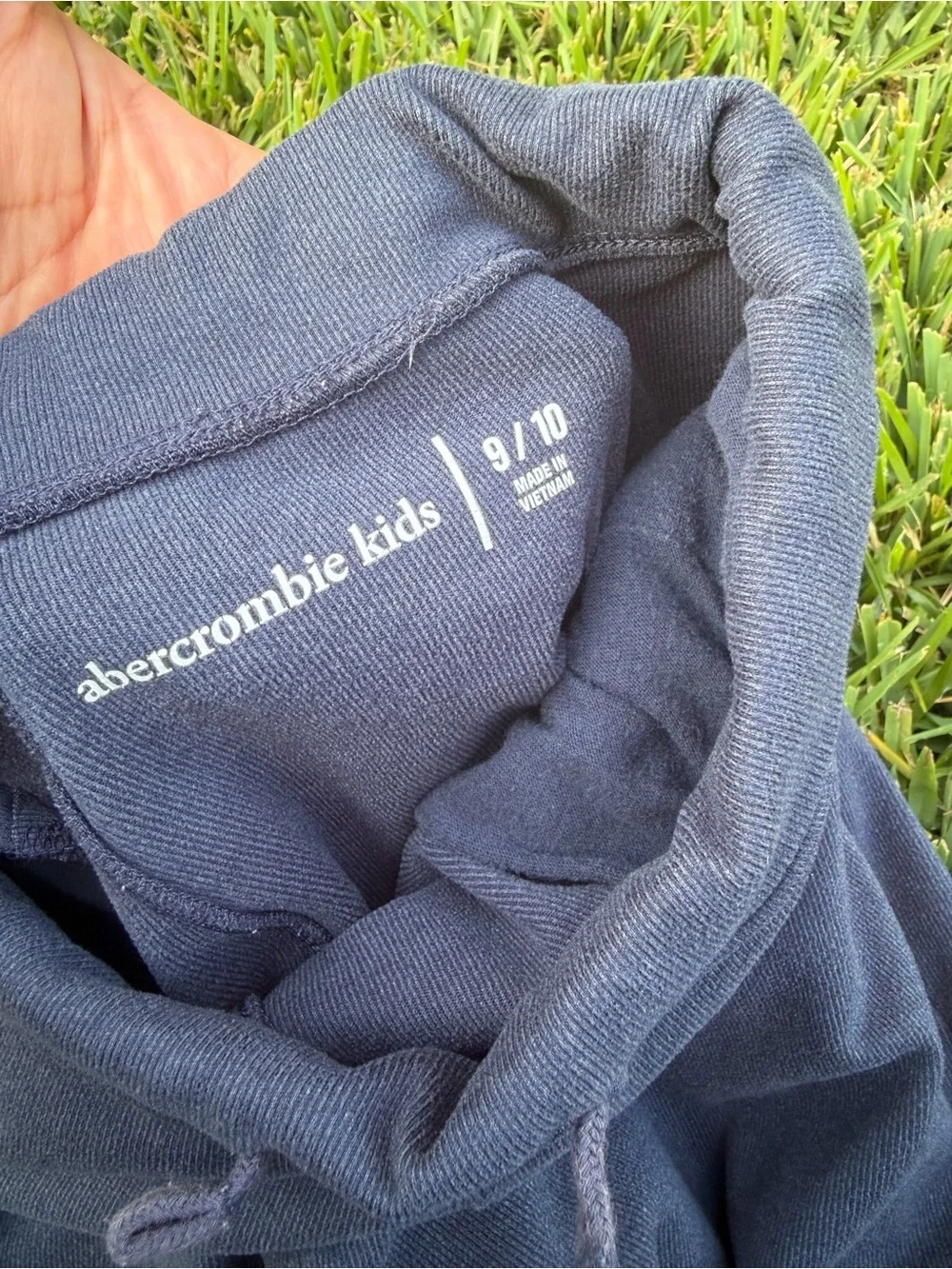 Abercrombie Kids Cargo Jogger Sweatpants Navy & Black Lot of 2 Size 9/10
